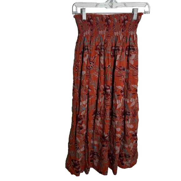 Natural Life Skirt Women's XS/S Floral Boho Smocked Long Boho Colorful - Picture 1 of 8